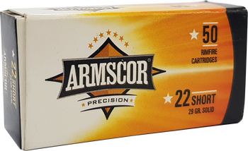 Armscor 50415 Precision  22Short 29gr Solid Point 50 Per Box/100 Case                                                                                                                                   