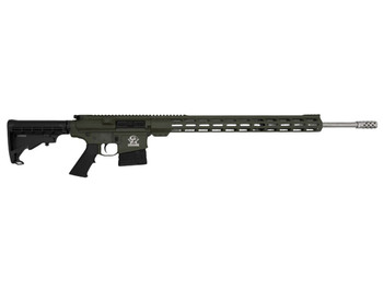 Great Lakes Firearms GL10243SSODG GLFA 243 Win 5+1 24" Stainless Threaded Barrel, OD Green Cerakote Picatinny Rail Aluminum Receiver, Adjustable Black Synthetic Stock, Mil-spec Polymer Grip