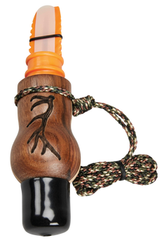 Wayne Carlton's Calls 70168 Whispering Cow Call  Open Call Cow Sounds Attracts Elk Natural Walnut/Maple                                                                                                 