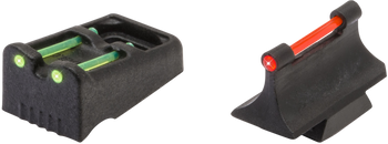 TruGlo TG961R Slug Gun Series  Black | Red Fiber Optic Front Sight Green Fiber Optic Rear                                                                                                               