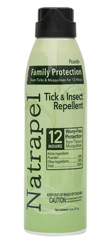 Natrapel 00066878 Picaridin Insect Repellent 6 oz Aerosol Repels Ticks & Biting Insects Effective Up to 12 hrs                                                                                          