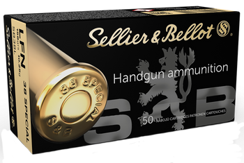 Sellier & Bellot SB38L Handgun  38Special 158gr Lead Flat Nose 50 Per Box/20 Case                                                                                                                       