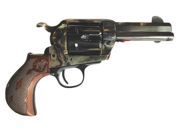 Cimarron PP346MALO2 El Malo 2 45 Long Colt 3.50" 6 Shot Color Case Hardened Octagon Barrel, Color Case Hardened Frame, Smooth Walnut Grip