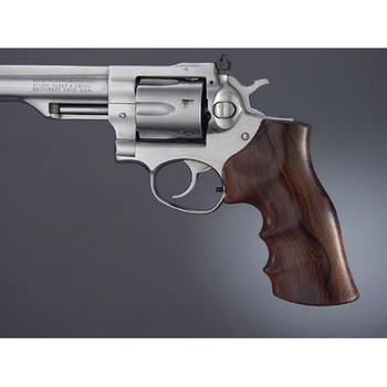 Hogue 80800 Fancy Hardwood  Brown Cocobolo Hardwood with Finger Grooves for Ruger GP100,  Super Redhawk                                                                                                 
