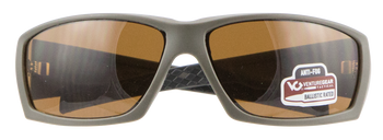 Pyramex VGSG718T Venture Gear Tactical Overwatch Adult Bronze Lens Anti-Fog Polycarbonate OD Green Frame                                                                                                