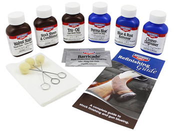 Birchwood Casey 20001 Deluxe Perma Blue & Tru-Oil Gun Stock Finishing Kit