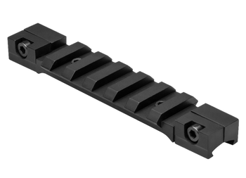 NcStar MAD38PS 3/8 Dovetail to Picatinny Adapter  Black Anodized                                                                                                                                        