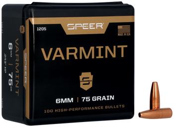 Speer 1205 Varmint  6mm 75gr Jacketed Hollow Point 100 Per Box/5 Case                                                                                                                                   