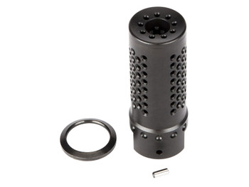 Spikes Tactical SBV1019 Dynacomp Extreme Muzzle Brake Black Nitride 416R Stainless Steel with 5/8"-24 tpi Threads & 2.25" OAL for 308 Win