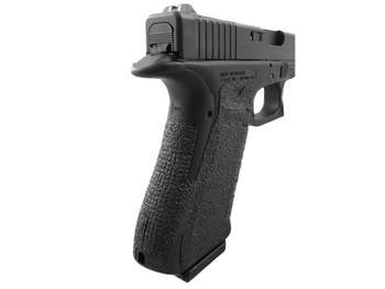 Talon Grips 113R Adhesive Grip Compatible w/ Glock 17/22/24/31/34/35/37 Gen4 w/No Backstrap, Black Textured Rubber