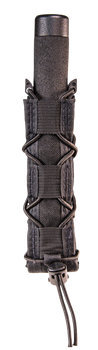 High Speed Gear 13EX10BK TACO Extended Mag Pouch Single Black Nylon Belt Belts 2.25" Wide Compatible w/ Pistol                                                                                          