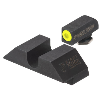 Night Fision GLK001003WGW Tritium Night Sights For Glock  Green Tritium White Outline Front Sight- Green Tritium White Outline Rear Sight Glock 17/17L/19/22                                            