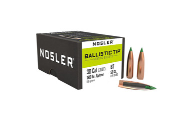 Nosler 30180 Ballistic Tip 30Cal 180gr Spitzer 50/Box