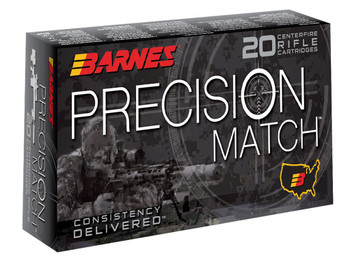 Barnes Bullets 30846 Precision Match 5.56x45mmNATO 69gr Open Tip Match Boat Tail 20 Per Box/10 Case
