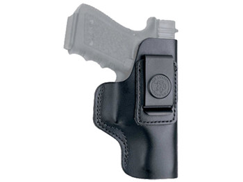 DeSantis Gunhide 031BBD9Z0 Insider OWB Black Leather Belt Clip Compatible w/Ruger LC9/Glock 42/43 Left Hand