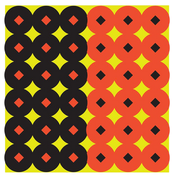 Birchwood Casey 34117 Shoot-N-C Reactive Target Self-Adhesive Paper Circle w/Diamond Center 432 Pasters                                                                                                 