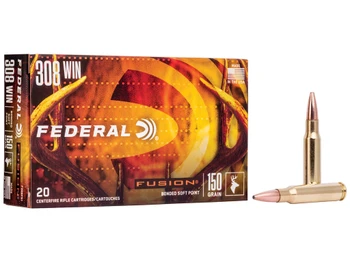Federal F308FS1 Fusion 308Win 150gr Bonded Soft Point 20 Per Box/10 Case