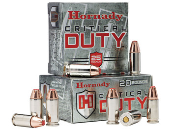 Hornady 90236 Critical Duty 9mmLuger 135gr Hornady FlexLock 25 Per Box/10 Case