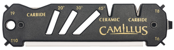 Camillus 19224 Glide Sharpener Carbide/Ceramic Sharpener Black                                                                                                                                          