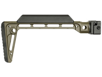 Midwest Industries MIMINSFODG Minimalistic Side Folding Stock ODG 6061 Aluminum Folding