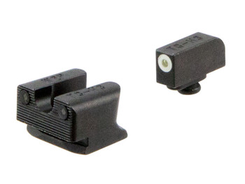 TruGlo TG231W2W Tritium Pro Black | Green Tritium White Outline Front Sight Green Tritium Rear Sight