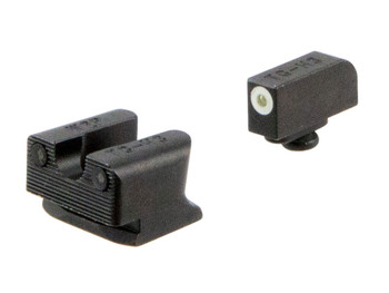 TruGlo TG231W2W Tritium Pro Black | Green Tritium White Outline Front Sight Green Tritium Rear Sight