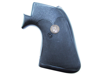 Pachmayr 03163 Presentation Grip Checkered Black Rubber for Ruger Super Blackhawk with Square Trigger Guard