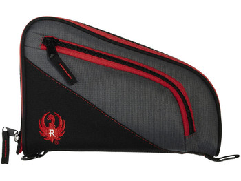 Ruger 27401 Tucson Handgun Case Black/Red/Gray Lockable Zippers