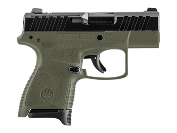 Beretta USA JAXN9278A1 APX A1 Carry Micro-Compact Frame 9mm Luger 8+1 3" Blued Steel Barrel, Black Serrated Steel Slide, OD Green Polymer Frame, Polymer Grip                                           
