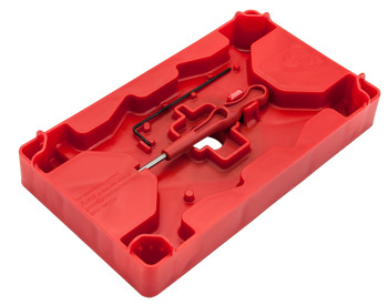 Apex Tactical 104110 Armorer's Tray & Pin Punch  Red Polymer Pistol                                                                                                                                     