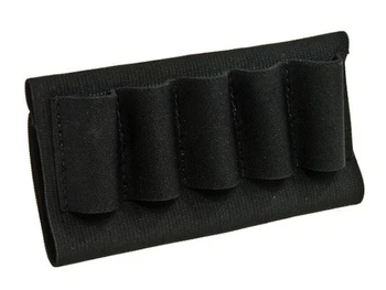 Blackhawk 74SH02BK Buttstock Shell Holder Black Nylon 5rd Shotgun