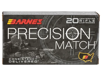 Barnes Bullets 30166 Precision Match 6.5Creedmoor 140gr Open Tip Match Boat Tail 20 Per Box/10 Case