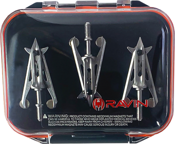 Ravin Crossbows R109 Broadhead  Black/Clear                                                                                                                                                             