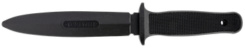 Cold Steel CS92R10D Peace Keeper I Rubber Trainer 7" Fixed Plain Blade Black Santoprene                                                                                                                 