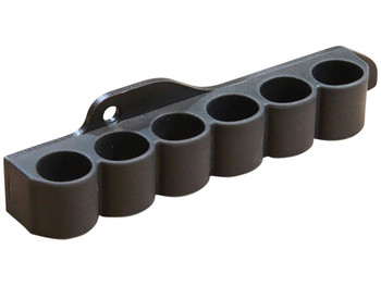 ADAPTIVE TACTICAL AT06000M Receiver Mounted Shell Carrier 6rd Non-Glare Black Synthetic Rubber Fits Mossberg 500/590/ Maverick 88 12 Gauge