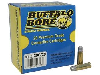 Buffalo Bore Ammunition 20C20 Standard Pressure Strictly Business 38Special 158gr Lead Semi Wad Cutter Hollow Point 20 Per Box/12 Case