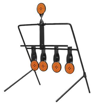 Caldwell 820585  Resetting Target Airgun AR500 Steel Black/Orange Impact Enhancement Motion 1.50"                                                                                                       
