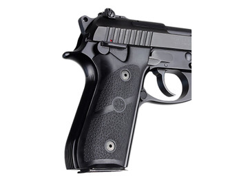 Hogue 99010 Grip Panels Black Rubber for Taurus PT-92, PT-99
