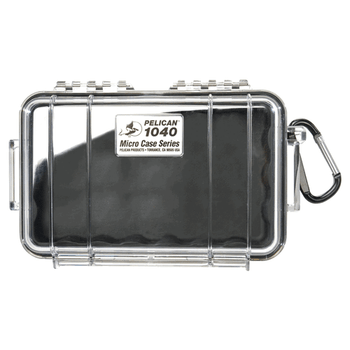 Pelican 1040027100 Micro Case  Yellow/Clear Polycarbonate 7.50" Long                                                                                                                                    