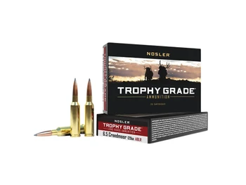 Nosler 60091 Trophy Grade Long-Range 6.5Creedmoor 129gr Nosler Spitzer AccuBond Long Range 20 Per Box/10 Case