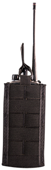 High Speed Gear 41RD00BK TACO Duty Radio Holder, Black Nylon with MOLLE Exterior & Bungee Pull Tongue, Fits MOLLE & 2" Belt                                                                             