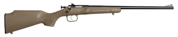 Crickett KSA2235 Youth  22 LR 1rd 16.12" Blued Barrel & Receiver, Fixed Front/Adjustable Rear Peep Sights, Desert Tan Synthetic Stock w/11.5" LOP, Rebounding Firing Pin Safety                         