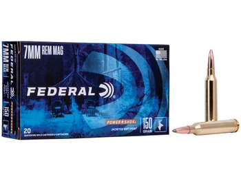 Federal 7RA Power-Shok 7mmRemMag 150gr Jacketed Soft Point 20 Per Box/10 Case