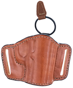 Bianchi 19242 105 Minimalist Belt Slide Holster Size 01 OWB Open Top Style made of Leather with Tan Finish fits 2" Barrel Ruger SP101 & S&W J-Frame for Right Hand                                      