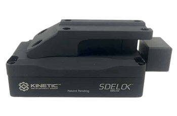 Kinetic Development Group SID5-220 Sidelock Trijicon MRO Mount Black Aluminum Compatible w/ Trijicon MRO/Trijicon MRO Patrol/Burris RT-1X                                                               