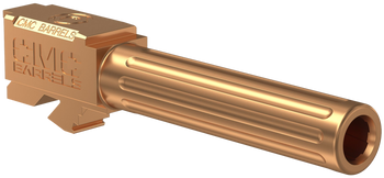 CMC Triggers 75524 Match Precision  9mm Luger 4.01" Fluted/Match Grade Bronze DLC Stainless Steel, Compatible w/ Glock 19 Gen3-4                                                                        