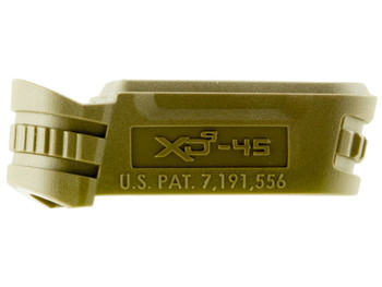 Springfield Armory XDS5002MFDE Backstrap Sleeve made of Polymer with Flat Dark Earth & 1 Piece Design for 45 ACP Springfield XD-S with #2 Backstrap & 3.30" Barrel