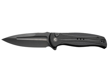 Civivi Knives C23053-1 Incindie 3.48" Folding Spear Point Plain Black Stonewashed 14C28N Steel Blade, Black Textured G10 Handle