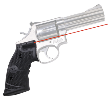 Crimson Trace 011290 Lasergrips  Fits S&W K & L Frames Round Butt, Red Laser 633nM Wavelength 5mW Output, Black Polymer                                                                                 