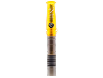 Primos 736 Power Grunter Call Double Reed Mule Deer Sounds Attracts Blacktail/Mule Deer Features Built in Compass Black/Gold